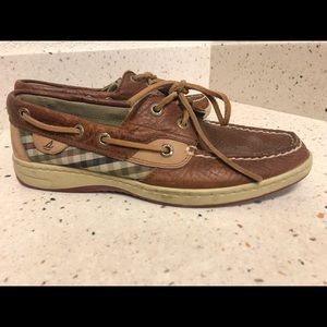 Sperry top sider plaid EUC